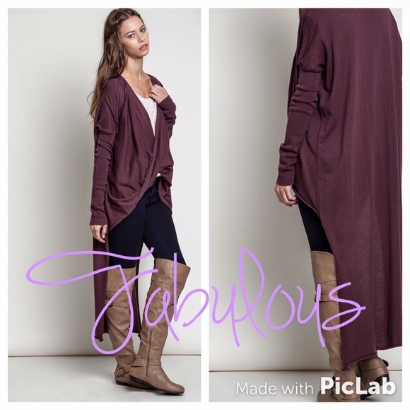 Beautiful purple wrap top!