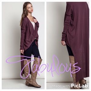 Gorgeous purple wrap top!