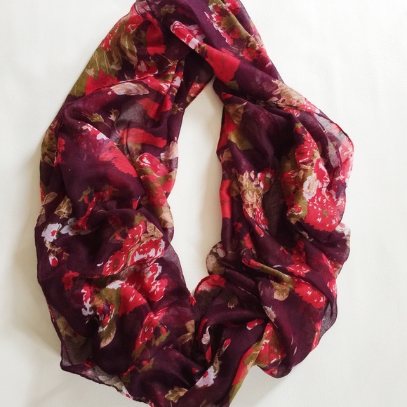 Floral Infinity Scarf - Picture 2 of 2