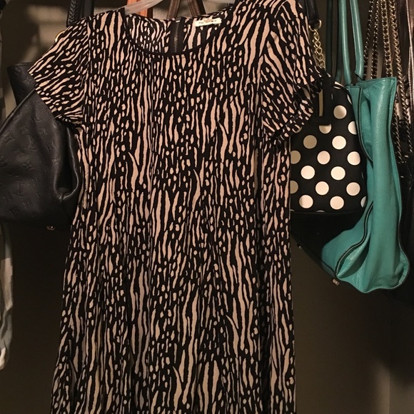 Silence & Noise dress with black print. Used.