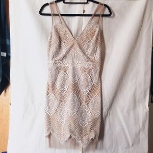Luxxel White Lace Mini Dress