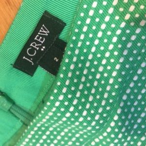 J Crew Kelly Green Miniskirt