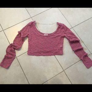 Long sleeve crop top