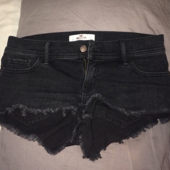 Brand new hollister black jean shorts