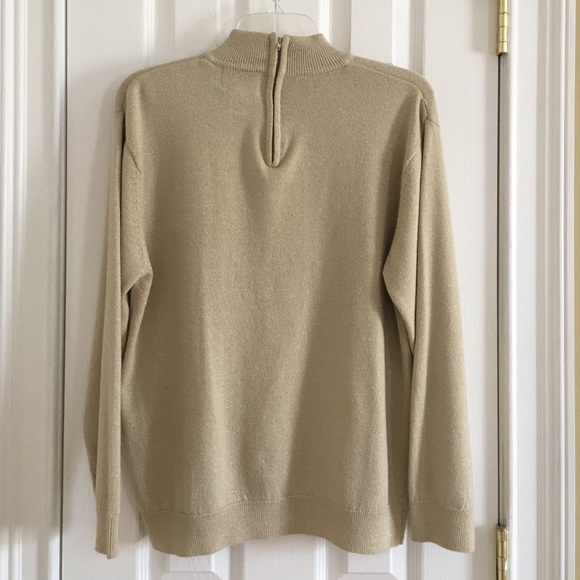 Beige Sweater with Gold Flecks - Picture 2 of 3