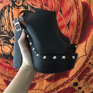 Platform sling backs