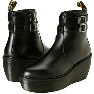 Black Doc Marten's Caitlin Wedge Boots