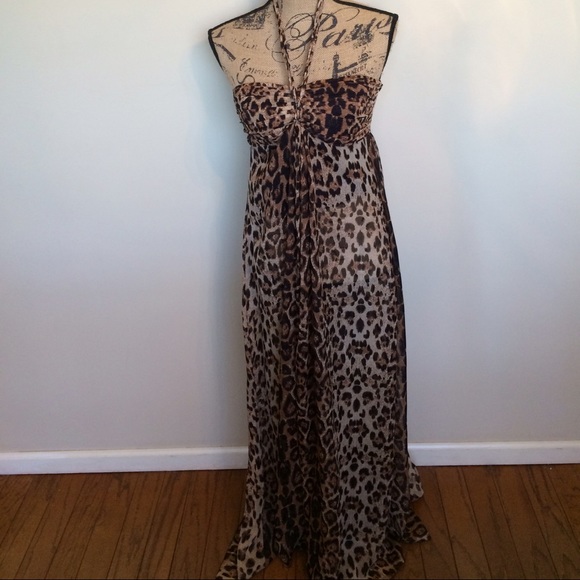 cheetah maxi dress
