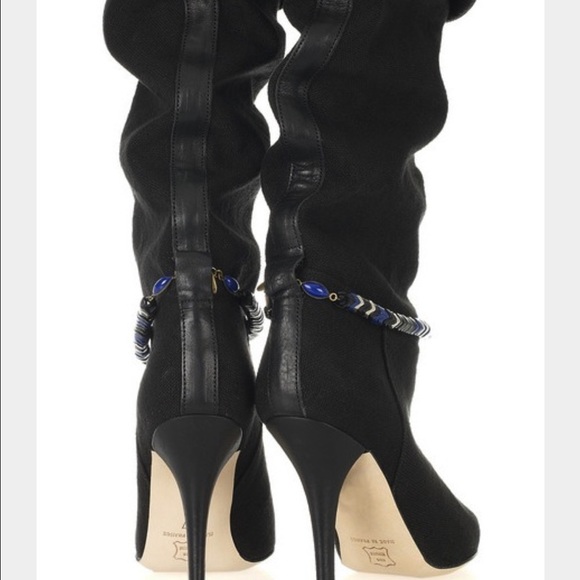 Isabel marant slouch canvas boot - Picture 2 of 4