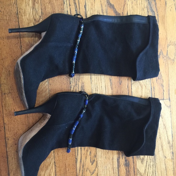 Isabel marant slouch canvas boot - Picture 3 of 4