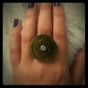 Boho bronze ring