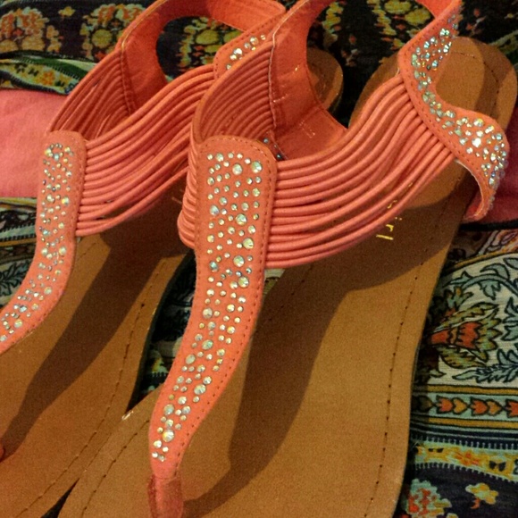 Madden Girl glitter sandals, used