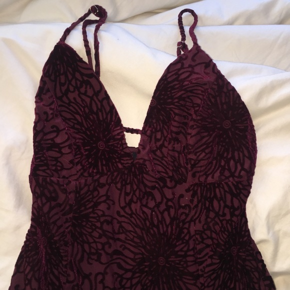 Red Velvet Bodycon Mini Dress