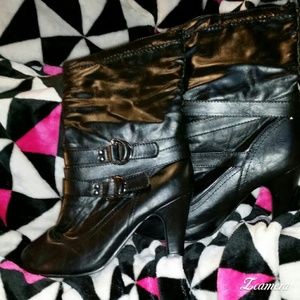 Charles Albert - Black High Heeled Boots Size 8/9