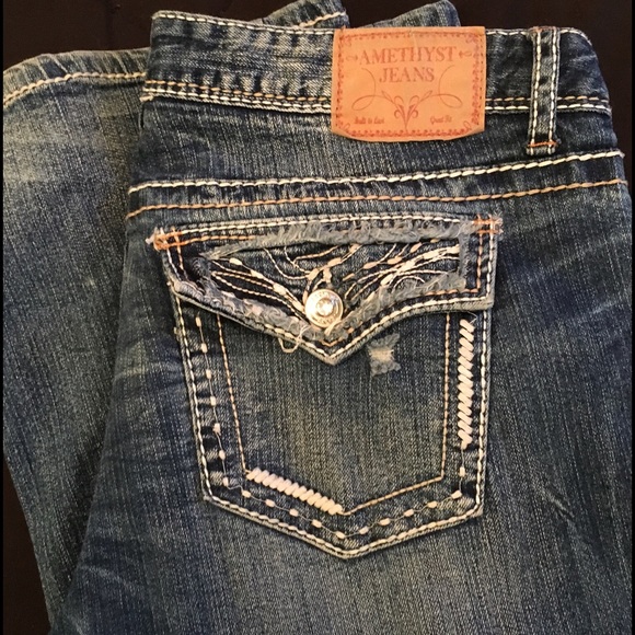 Silver Detailed Amethyst Jeans