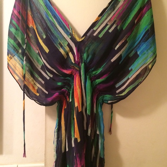 Multi color sheer shirt