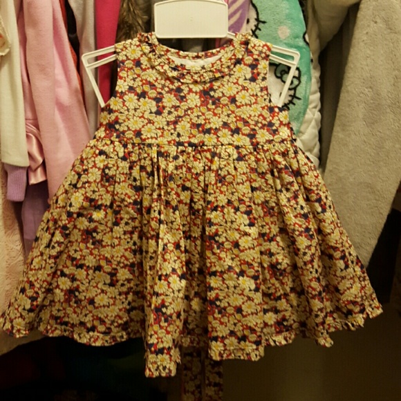 Baby CZ Floral Red Dress