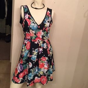 Hot topic Skulls and Flowers dress