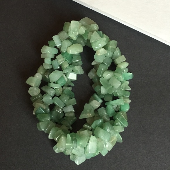 Jewelry - JADE BEADED ELASTIC BRACELET