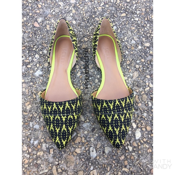 J. Crew Shoes - NWOT J.Crew Woven D'Orsay Flats