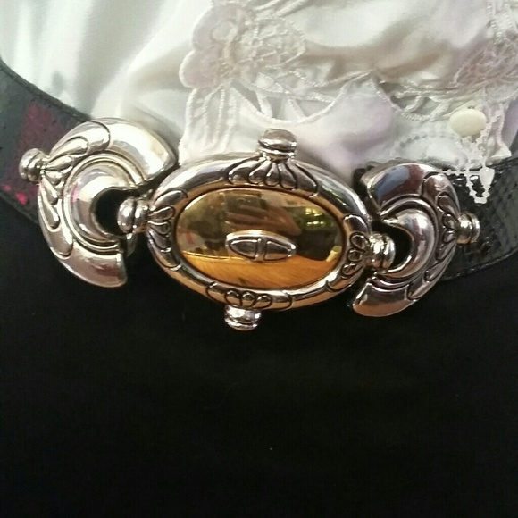 Genuine snakeskin belt