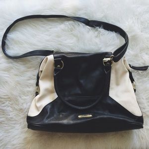 Black and cream Steve Madden purse