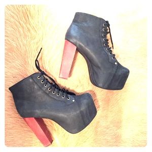 Jeffrey Campbell Leather Lita Boot
