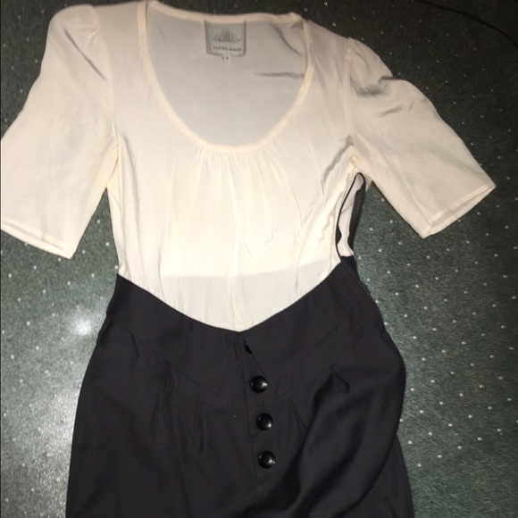 Madison Marcus colorblock dress silk blend small