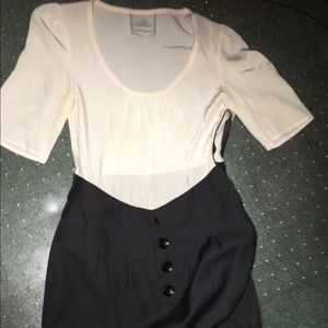 Madison Marcus colorblock dress silk blend small