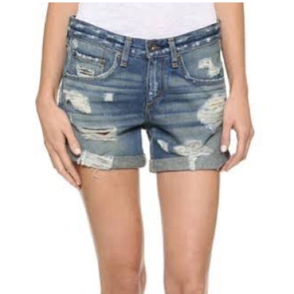 Rag & Bone Distressed Boyfriend shorts