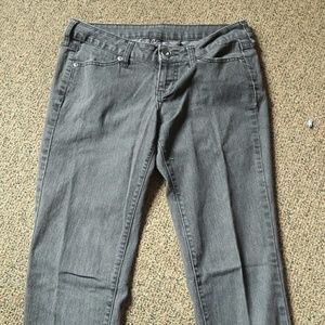 Grey Stone Wash Skinny Jeans