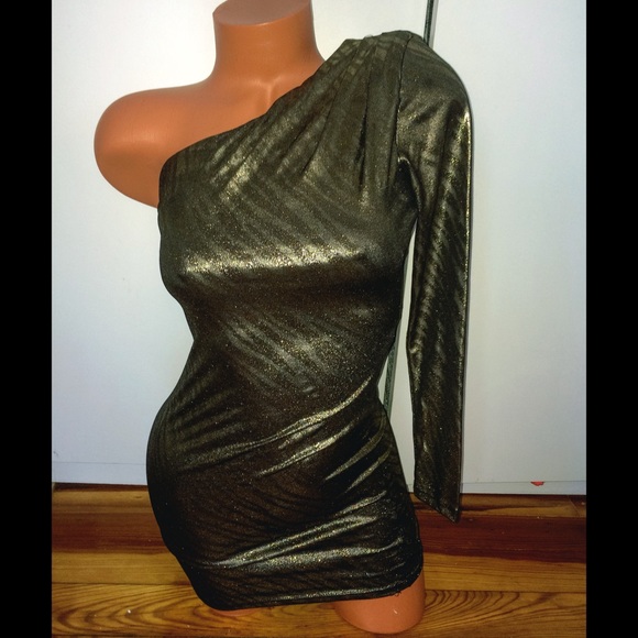 BRONZE / GOLD METALLIC DRESS