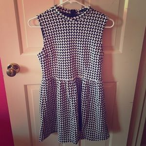 Forever 21 Houndstooth High Neck Dress