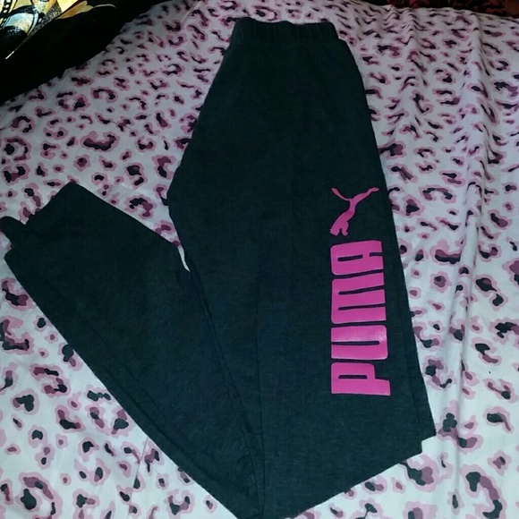 Gray PUMA full length leggings