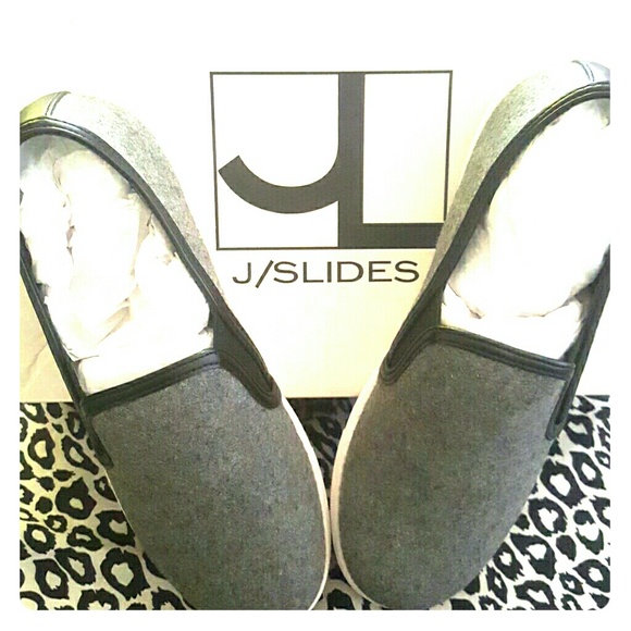 J slides Sammi grey flannel size 7