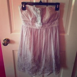 Mustard Seed Nude Strapless Dress