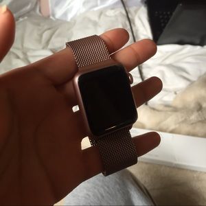 Milanese Rose Gold Watch Strap (for Apple Watch)