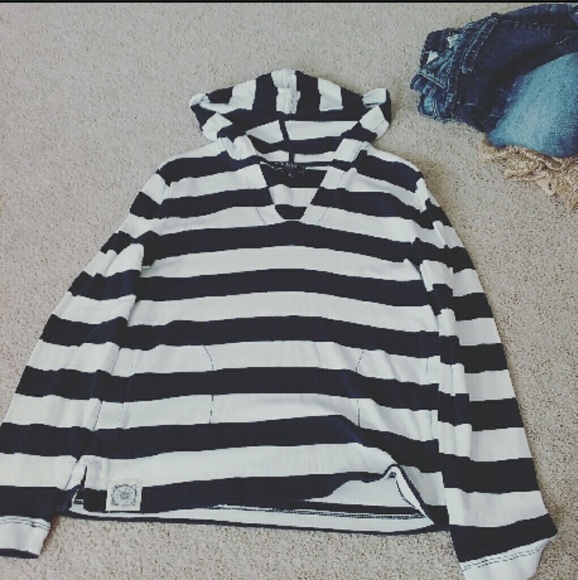 Hooded Striped Tee