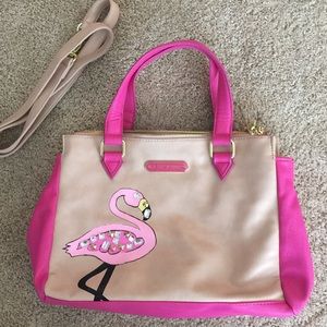 Betsey Johnson flamingo purse