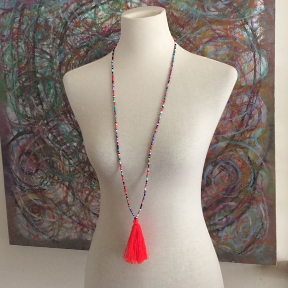Jewelry - Beaded necklace with tassel Jewelry - Beaded necklace with tassel