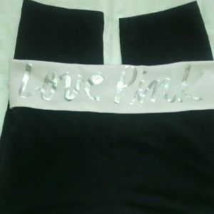 vs pink crop yoga pants