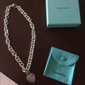 Tiffany & Co. 16" heart pendant necklace
