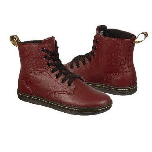 dr martens red boots