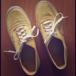 Vans flag yellow womens shoes