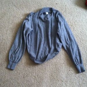 Gray cardigan