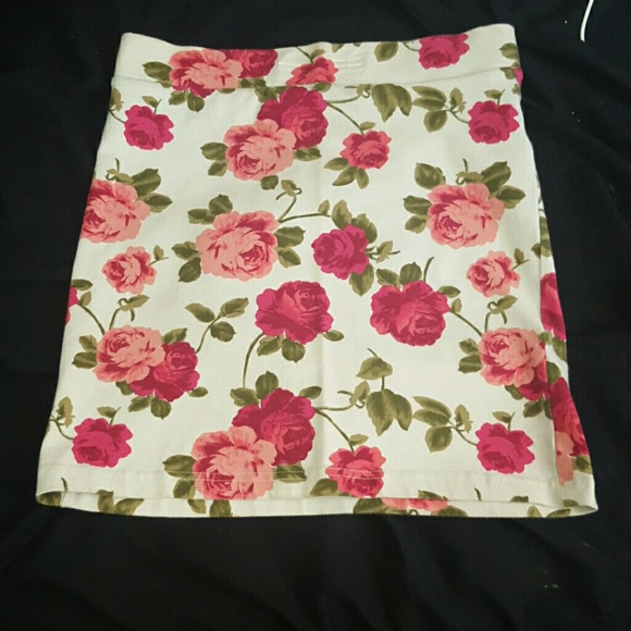 Floral Bodycon Skirt
