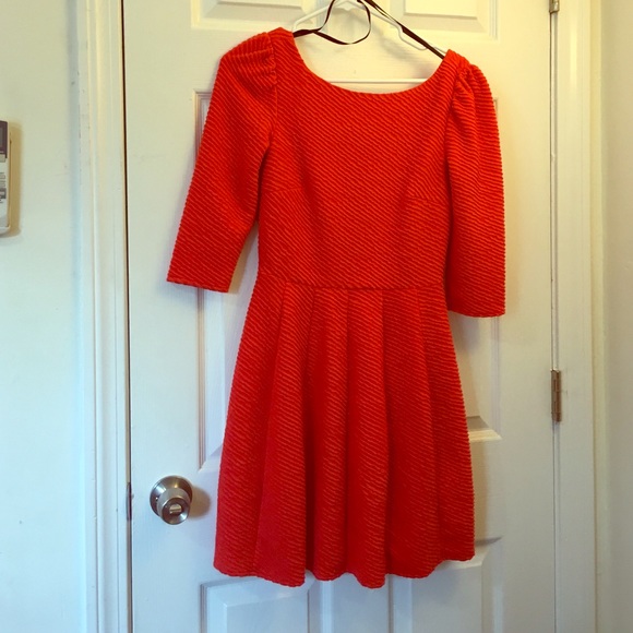 3/4 length coral ark & co dress