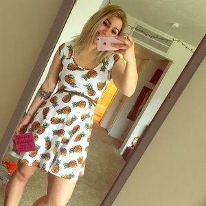 🍍pineapple dress with cutout back🍍