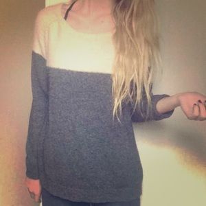 ‼️SOLD‼️Cream & Gray Sweater