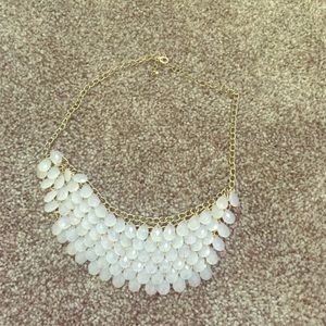 White Statement Necklace